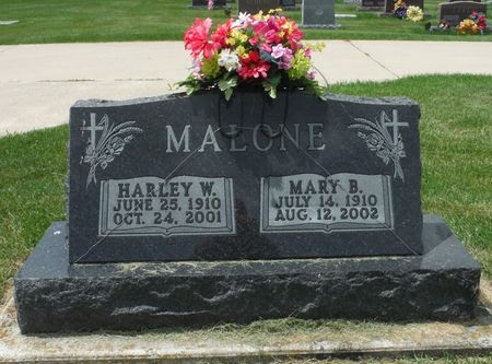 MOORMAN MALONE, MARY B. - Jones County, Iowa | MARY B. MOORMAN MALONE 