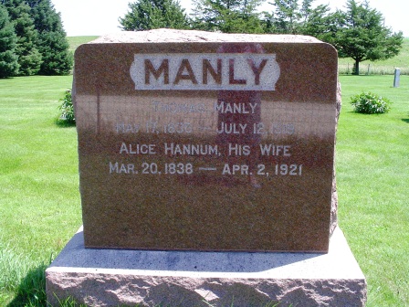 MANLY, ALICE - Jones County, Iowa | ALICE MANLY 