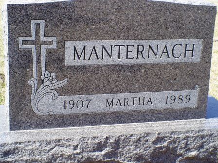 MANTERNACH, MARTHA - Jones County, Iowa | MARTHA MANTERNACH 