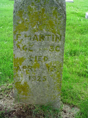 MARTIN, F - Jones County, Iowa | F MARTIN 