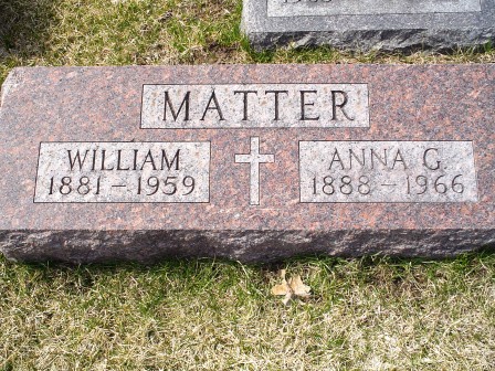 MATTER, ANNA G - Jones County, Iowa | ANNA G MATTER 