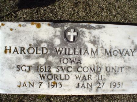 MCVAY, HAROLD WILLIAM - Jones County, Iowa | HAROLD WILLIAM MCVAY 