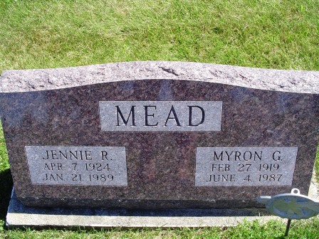MEAD, JENNIE R - Jones County, Iowa | JENNIE R MEAD 
