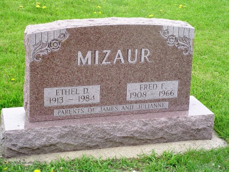 MIZAUR, ETHEL D - Jones County, Iowa | ETHEL D MIZAUR 