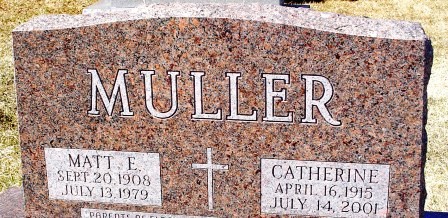 MULLER, MATT E - Jones County, Iowa | MATT E MULLER 