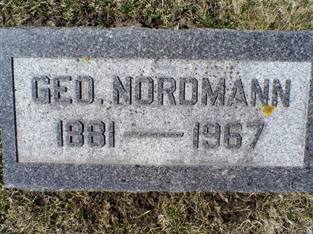 NORDMANN, GEORGE - Jones County, Iowa | GEORGE NORDMANN 