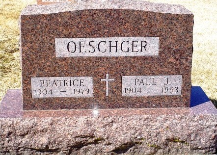 OESCHGER, BEATRICE - Jones County, Iowa | BEATRICE OESCHGER 