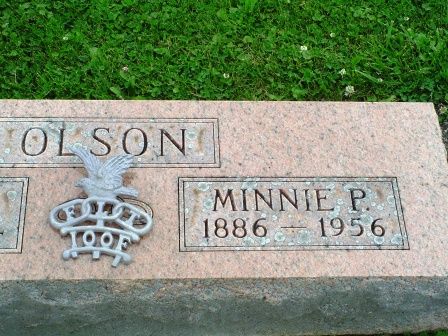 OLSON, MINNIE P - Jones County, Iowa | MINNIE P OLSON 