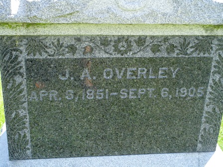 OVERLEY, J. A. - Jones County, Iowa | J. A. OVERLEY 
