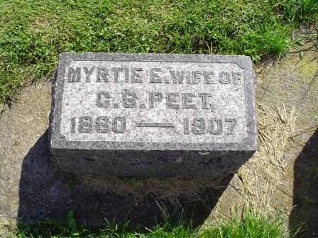 PEET, MYRTIE E - Jones County, Iowa | MYRTIE E PEET 