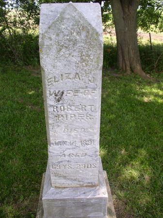 PIPER, ELIZA J - Jones County, Iowa | ELIZA J PIPER 