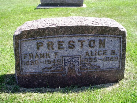 PRESTON, ALICE B - Jones County, Iowa | ALICE B PRESTON 