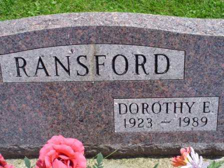 RANSFORD, DOROTHY E - Jones County, Iowa | DOROTHY E RANSFORD 