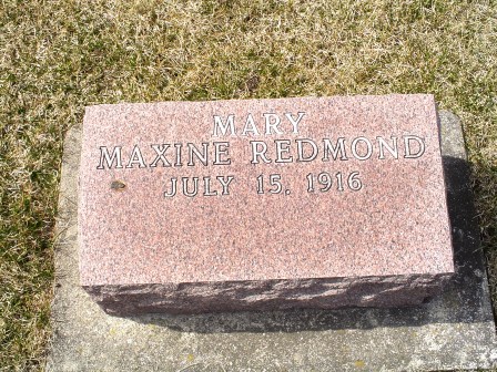 REDMOND, MARY MAXINE - Jones County, Iowa | MARY MAXINE REDMOND 