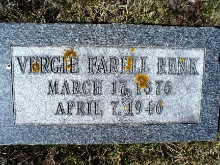 FARELL RENK, VERGIE - Jones County, Iowa | VERGIE FARELL RENK 