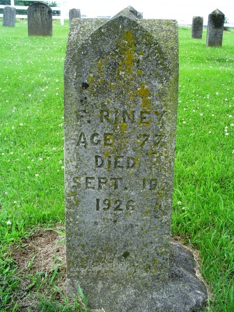 RINEY, F - Jones County, Iowa | F RINEY 