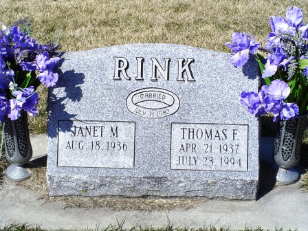 RINK, THOMAS F - Jones County, Iowa | THOMAS F RINK 
