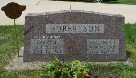 ROBERTSON, LARRY L. - Jones County, Iowa | LARRY L. ROBERTSON 