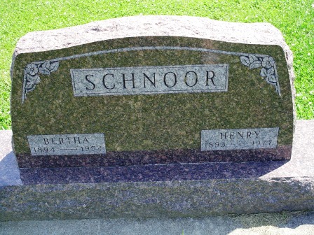 SCHNOOR, BERTHA - Jones County, Iowa | BERTHA SCHNOOR 