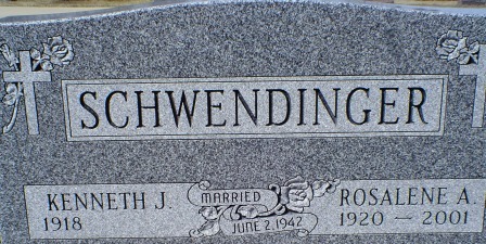 SCHWENDINGER, ROSALENE A - Jones County, Iowa | ROSALENE A SCHWENDINGER 