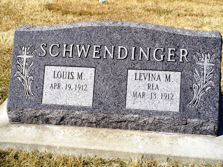 SCHWENDINGER, LEVINA M - Jones County, Iowa | LEVINA M SCHWENDINGER 