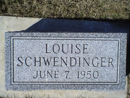 SCHWENDINGER, LOUISE - Jones County, Iowa | LOUISE SCHWENDINGER 