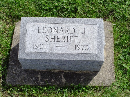 SHERIFF, LEONARD J - Jones County, Iowa | LEONARD J SHERIFF 