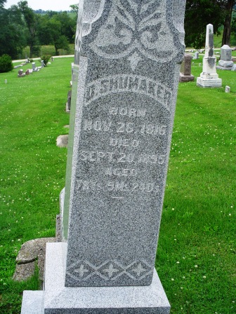 SHUMAKER, O - Jones County, Iowa | O SHUMAKER 