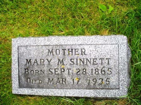 SINNETT, MARY M - Jones County, Iowa | MARY M SINNETT 