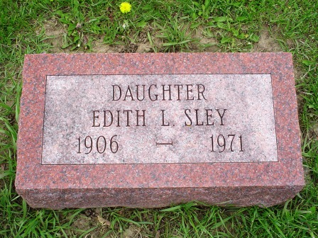 SLEY, EDITH L - Jones County, Iowa | EDITH L SLEY 