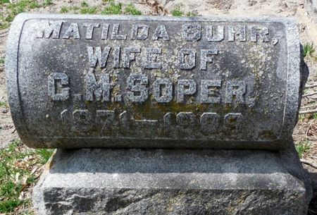 SUHR SOPER, MATILDA - Jones County, Iowa | MATILDA SUHR SOPER 