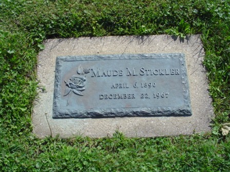 STICKLER, MAUDE M - Jones County, Iowa | MAUDE M STICKLER 