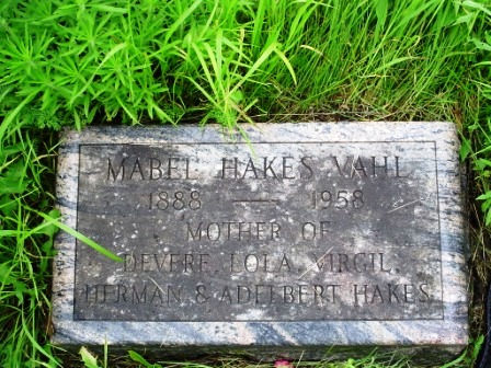 HAKES VAHL, MABEL - Jones County, Iowa | MABEL HAKES VAHL 