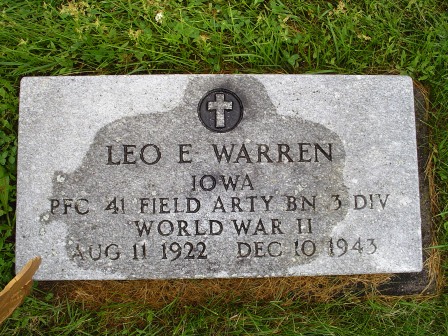 WARREN, LEO E - Jones County, Iowa | LEO E WARREN 