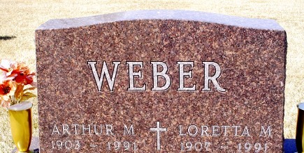 WEBER, LORETTA M - Jones County, Iowa | LORETTA M WEBER 