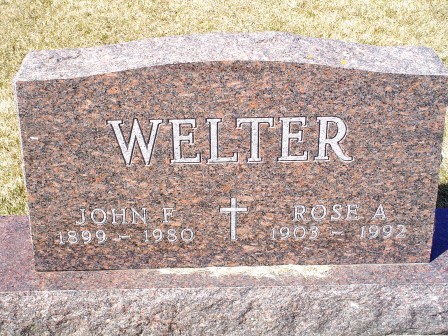 WELTER, JOHN F - Jones County, Iowa | JOHN F WELTER 