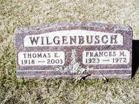 WILGENBUSCH, FRANCES M - Jones County, Iowa | FRANCES M WILGENBUSCH 