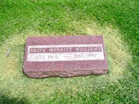 MERRITT WILLIAMS, FAITH - Jones County, Iowa | FAITH MERRITT WILLIAMS 