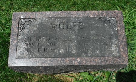 STANTON WOLFE, MILDRED M - Jones County, Iowa | MILDRED M STANTON WOLFE 