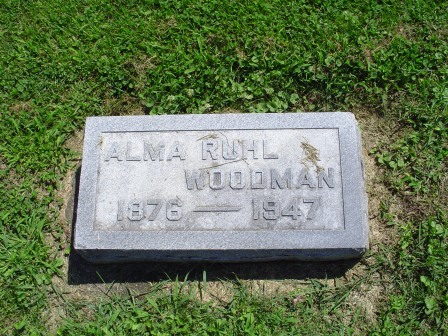 RUHL WOODMAN, ALMA - Jones County, Iowa | ALMA RUHL WOODMAN 