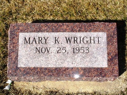WRIGHT, MARY K - Jones County, Iowa | MARY K WRIGHT 