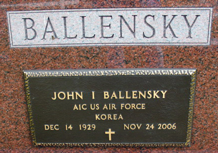 BALLENSKY, JOHN I. - Keokuk County, Iowa | JOHN I. BALLENSKY 