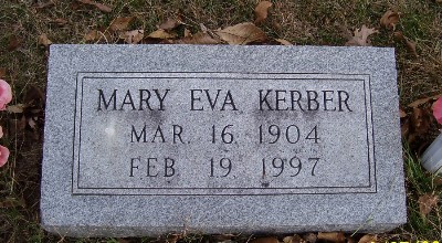 KERBER, MARY EVA - Keokuk County, Iowa | MARY EVA KERBER 