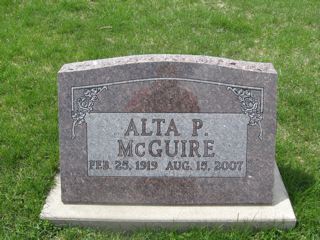 MCGUIRE, ALTA P. - Keokuk County, Iowa | ALTA P. MCGUIRE 
