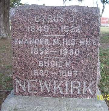 NEWKIRK, SUSIE K. - Keokuk County, Iowa | SUSIE K. NEWKIRK 