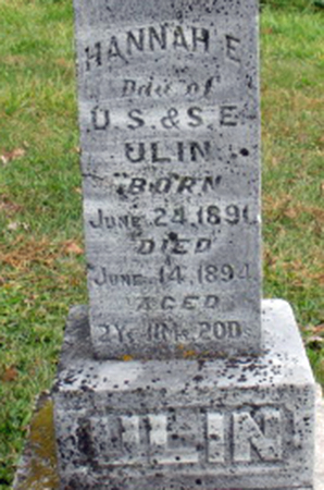 ULIN, HANNAH E. - Keokuk County, Iowa | HANNAH E. ULIN 
