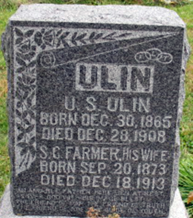 ULIN, U. S. - Keokuk County, Iowa | U. S. ULIN 