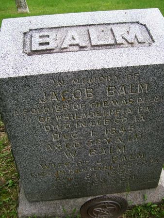 BALM, W. - Lee County, Iowa | W. BALM 