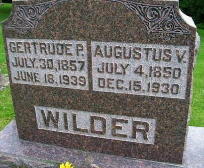 WILDER, AUGUSTUS V. - Lee County, Iowa | AUGUSTUS V. WILDER 