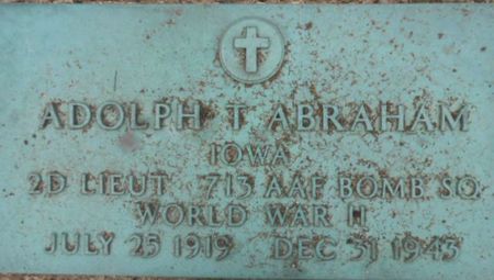 ABRAHAM, ADOLPH T. - Linn County, Iowa | ADOLPH T. ABRAHAM 